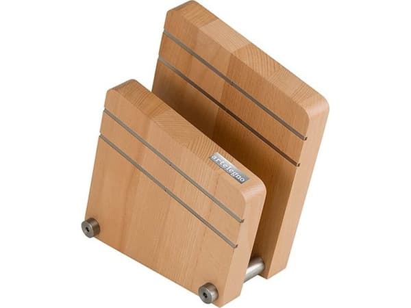 ArteLegno Dubbelt magnetiskt knivblock i bokträ Artelegno Milano