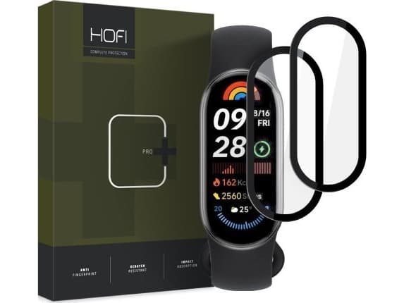 HYBRID GLASS HOFI HYBRID PRO+ 2-PAK XIAOMI SMART BAND 9/9 NFC SVART