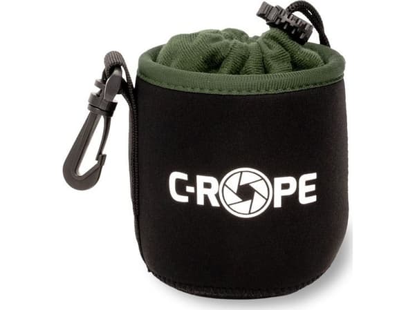 C-Rope CRP-LNB-S-BLK-2 camera lens case/cover Black, Green Fleece, Neoprene Pouch case Svart, Grön