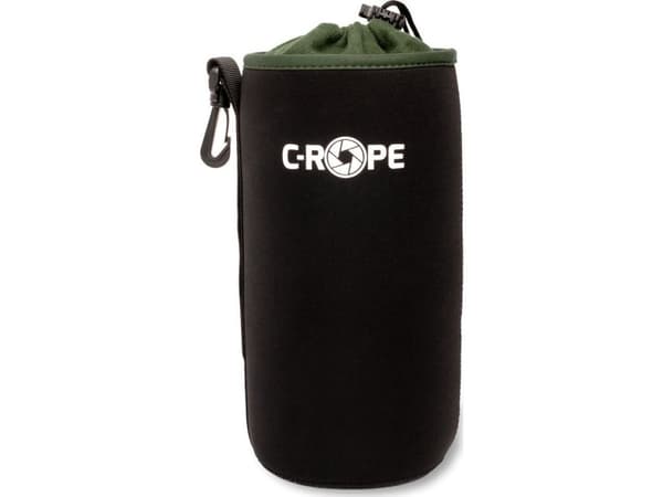 C-ROPE Objektivbeutel V2 Schwarz Variation: XL 25x12cm vähittäiskauppa musta, Vihreä
