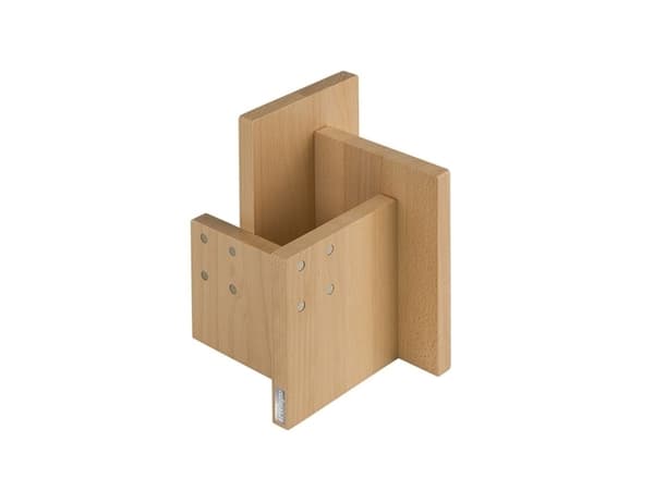 Magnetic knife block made of beech wood with container Artelegno Kombi