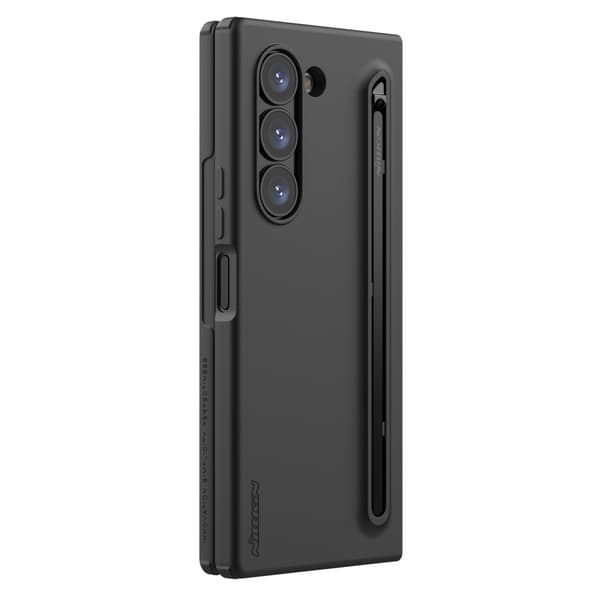 NILLKIN Flex Pure Folddeksel til Samsung Galaxy Z Fold6 5G Silikon+PC-telefonveske med styluspenn - svart