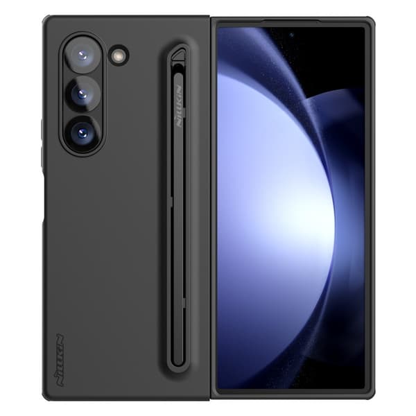 NILLKIN Flex Pure Folddeksel til Samsung Galaxy Z Fold6 5G Silikon+PC-telefonveske med styluspenn - svart