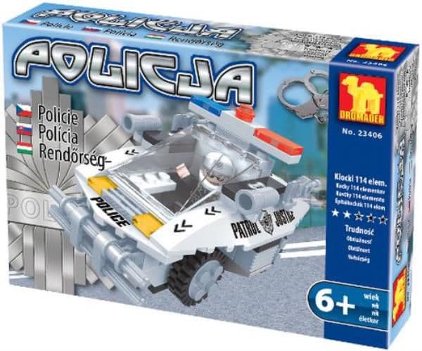 Dromader Klocki politi politibil - 130-23406