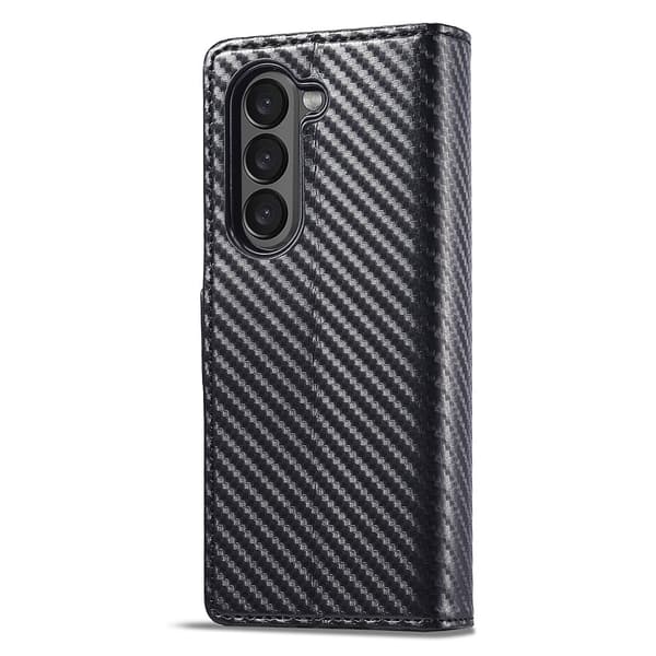 LC.IMEEKE til Samsung Galaxy Z Fold6 5G Cover med Kulstof-fiberstruktur og Magnetisk Lukning