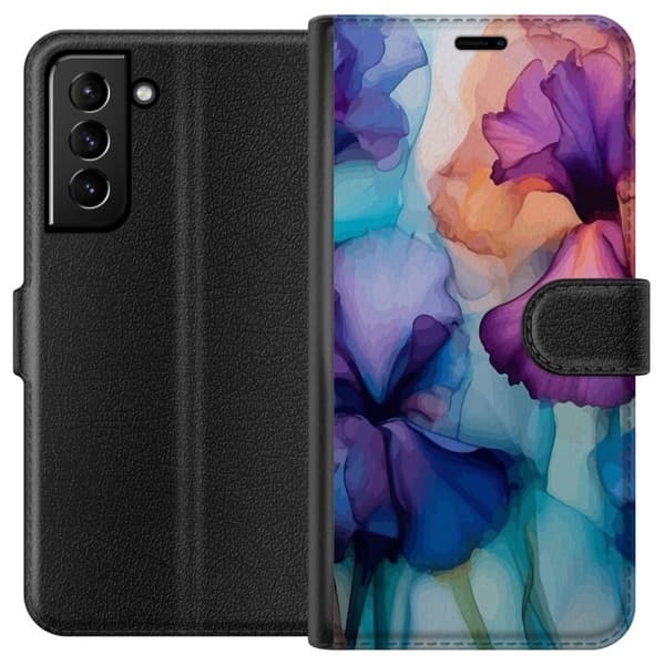 Plånboksfodral till Samsung Galaxy S21+ 5G med Magiska blommor motiv