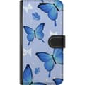 Miniatyrbild 3 av 4: Plånboksfodral till Samsung Galaxy Xcover 4 med Blå fjärillar motiv