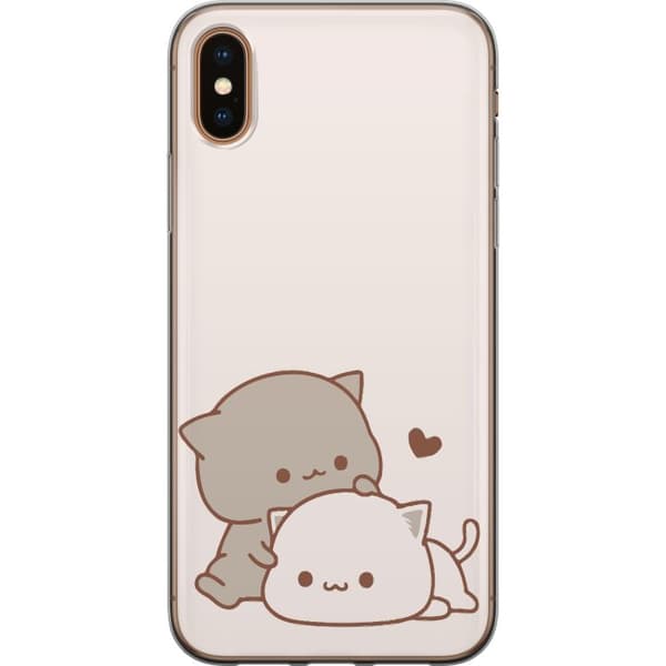 Apple iPhone XS Max Gjennomsiktig deksel Kawaii Søte Katter