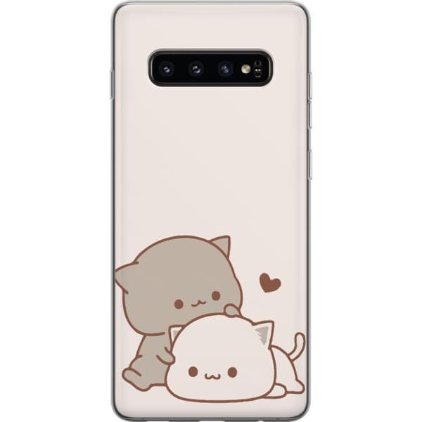 Samsung Galaxy S10 Gjennomsiktig deksel Kawaii Søte Katter