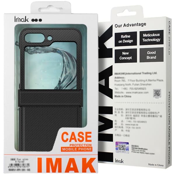 IMAK Ruiyi Series til Samsung Galaxy Z Flip6 5G Cover med Carbon Fiber Struktur