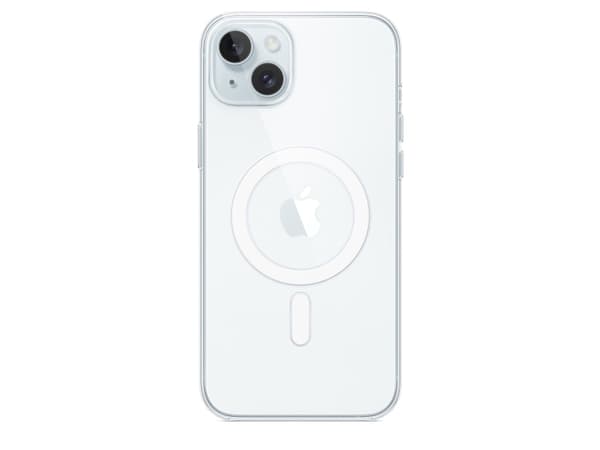 Apple - Baksidesskydd för mobiltelefon - MagSafe-kompatibilitet - polykarbonat - klar - för iPhone 15 Plus