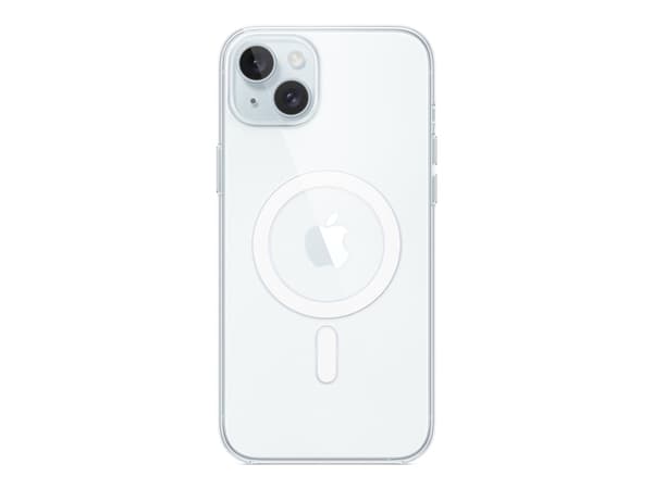 Apple - Baksidesskydd för mobiltelefon - MagSafe-kompatibilitet - polykarbonat - klar - för iPhone 15 Plus