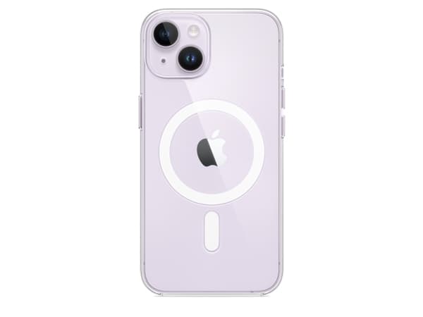 Apple - Baksidesskydd för mobiltelefon - MagSafe-kompatibilitet - polykarbonat - klar - för iPhone 14