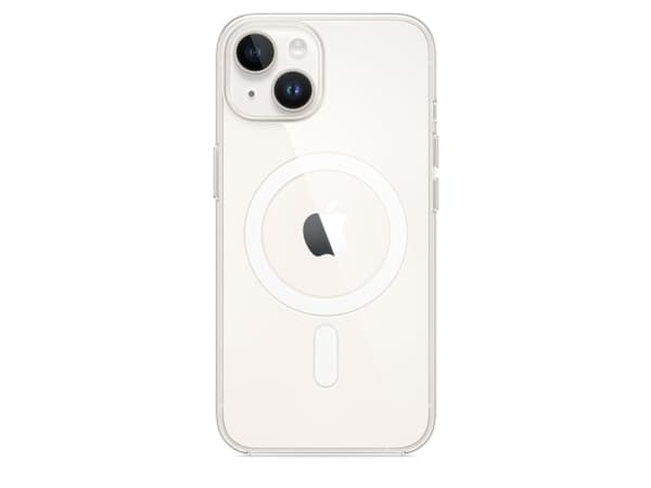 Apple - Baksidesskydd för mobiltelefon - MagSafe-kompatibilitet - polykarbonat - klar - för iPhone 14