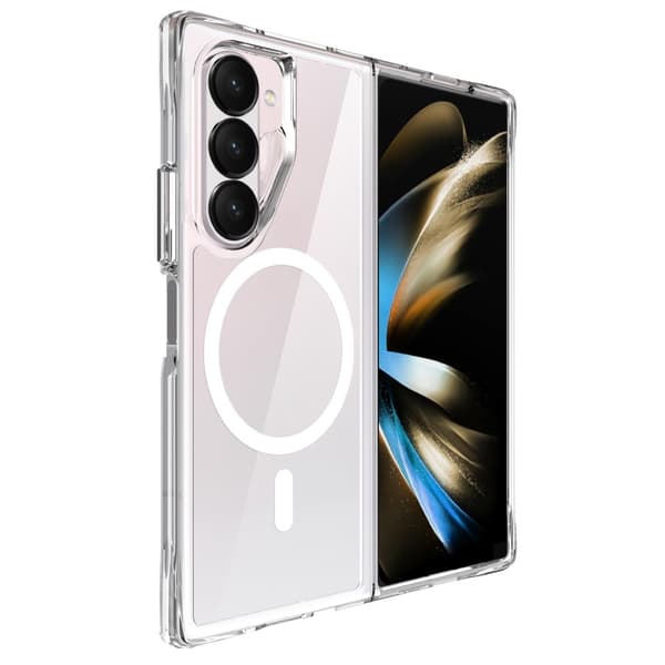 Til Samsung Galaxy Z Fold6 5G Cover Kompatibelt med MagSafe Klar Mobilcover