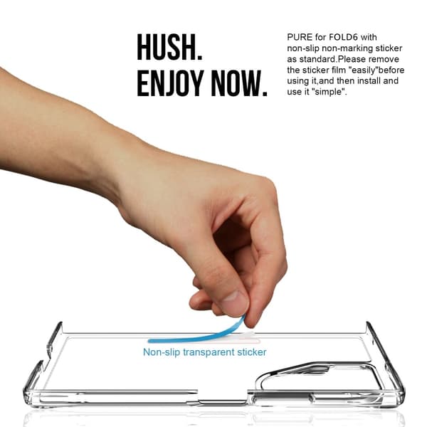 Til Samsung Galaxy Z Fold6 5G Cover Kompatibelt med MagSafe Klar Mobilcover