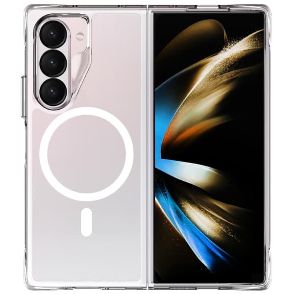 Til Samsung Galaxy Z Fold6 5G Cover Kompatibelt med MagSafe Klar Mobilcover