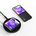 Miniatyrbilde 3 av 4: ABEEL til Motorola Razr 50 Ultra 5G Deksel Ekte PC-telefonveske i kuskinn svart ramme