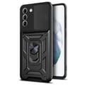 Miniatyrbild 8 av 11: Samsung Galaxy S24 - Elegant Skydd med 360° Ringhållare för Extra Säkerhet och Stil