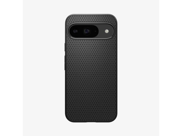 Spigen Liquid Air - Baksidesskydd för mobiltelefon - termoplastisk polyuretan (TPU) - mattsvart - för Google Pixel 9, 9 Pro