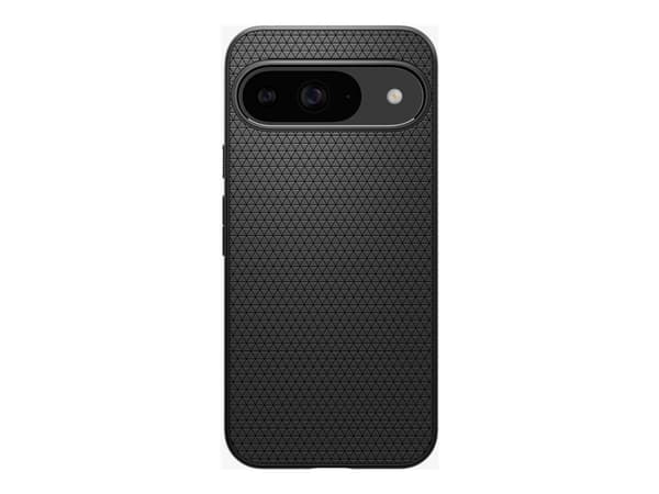 Spigen Liquid Air - Baksidesskydd för mobiltelefon - termoplastisk polyuretan (TPU) - mattsvart - för Google Pixel 9, 9 Pro