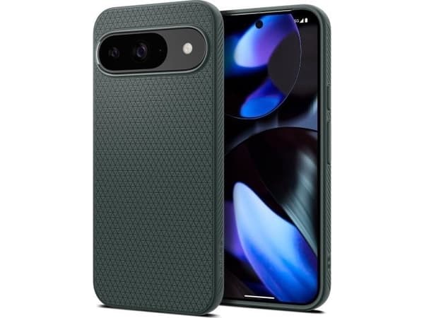 Spigen Liquid Air - Baksidesskydd för mobiltelefon - termoplastisk polyuretan (TPU) - avgrund grön - för Google Pixel 9