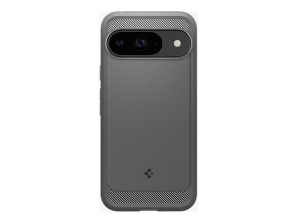 Spigen Rugged Armor - Baksidesskydd för mobiltelefon - termoplastisk polyuretan (TPU) - marmorgrå - för Google Pixel 9, 9 Pro