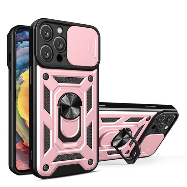 Extra Skyddande Armor Skal med Ringhållare för iPhone 13 Pro