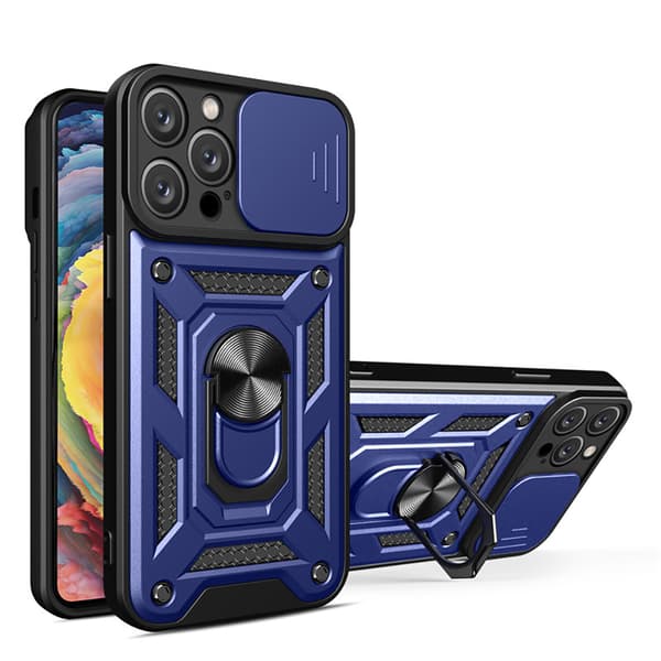 Extra Skyddande Armor Skal med Ringhållare för iPhone 13 Pro