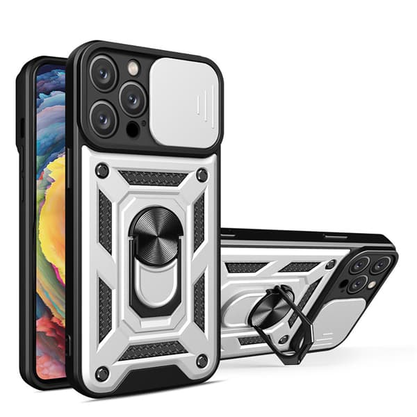Extra Skyddande Armor Skal med Ringhållare för iPhone 13 Pro