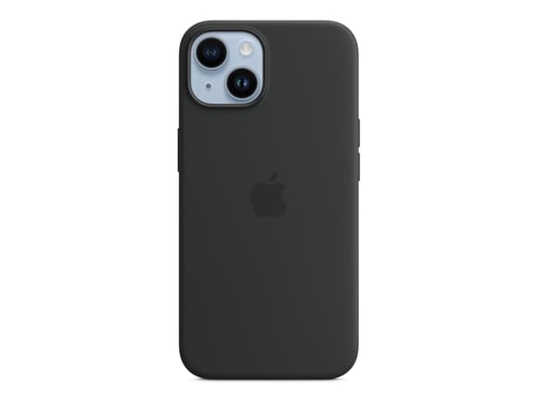 Apple - Baksidedeksel for mobiltelefon - MagSafe-samsvar - silikon - midnatt - for iPhone 14