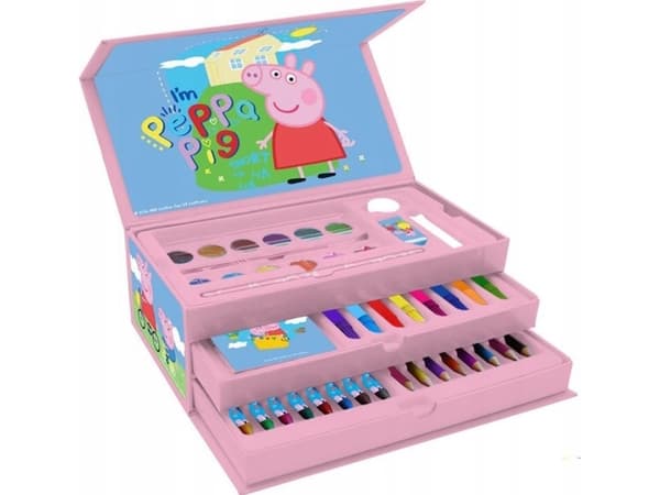 Konstset 52el i en koffert Peppa Pig Diakakis