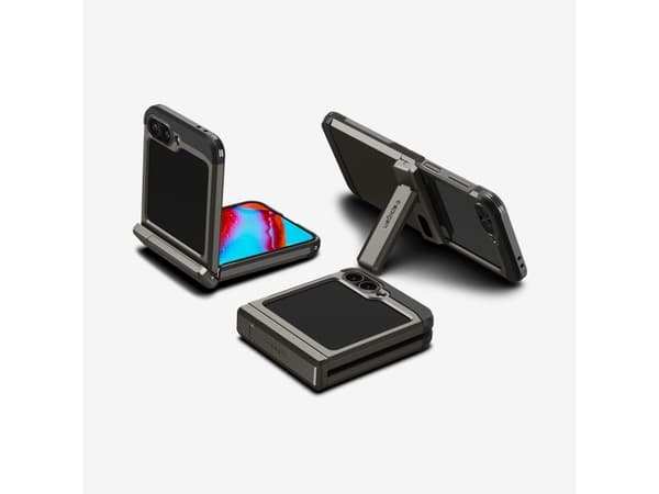 Spigen Tough Armor Pro, Omslag, Samsung, Galaxy Z Flip 6, 17 cm (6.7"), Grå