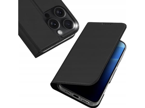 Dux Ducis Skin Pro kotelo iPhone 16 Pro, jossa on läppä ja korttipaikka - lajittelu