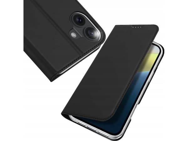 Dux Ducis Skin Pro-deksel til iPhone 16 Plus med klaff og kortspor - sorter