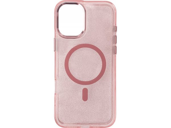 Hurtel Etui Glitter Case MagSafe na iPhone 16 Plus - różowe z brokatem