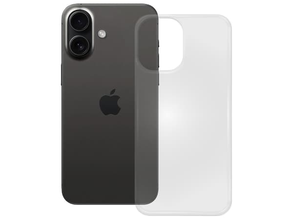 PEDEA 50160986, Cover, Apple, iPhone 16, 15.5 cm (6.1"), Transparent