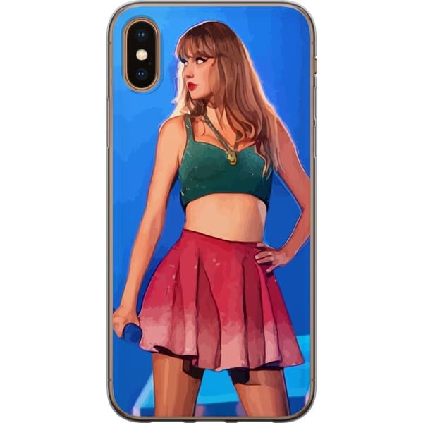 Apple iPhone XS Genomskinligt Skal Taylor Swift