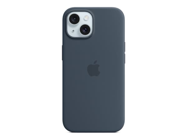Apple - Matkapuhelimen takakuori - MagSafe-yhteensopivuus - silikonia - myrskynsininen - iPhone 15:lle