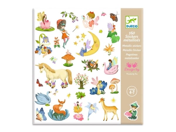 Djeco Toy Stickers Fantasy 160Pcs Dj09279