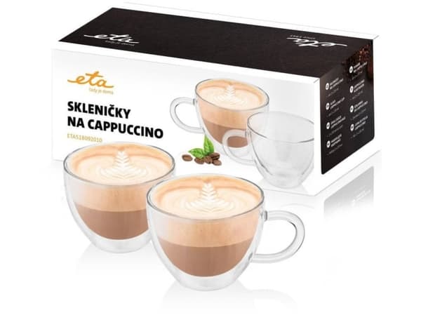 ETA 5180 92010 - Cappuccinoglas - 230 ml (paket om 2)