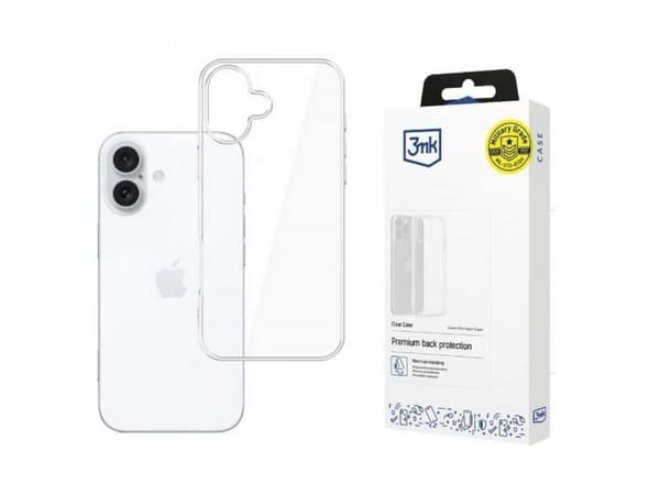 3MK Clear Case, Etui, Apple, Iphone 16 Plus, 17 cm (6.7"), Gjennomsiktig