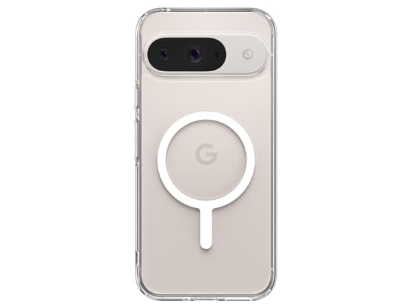 Spigen Ultra Hybrid OneTap Metal Ring, Omslag, Google, Google Pixel 9 Pro (2024), 16 cm (6.3"), Transparent, Vit