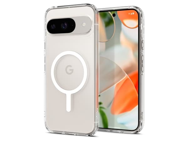 Spigen Ultra Hybrid OneTap Metal Ring, Omslag, Google, Google Pixel 9 Pro (2024), 16 cm (6.3"), Transparent, Vit