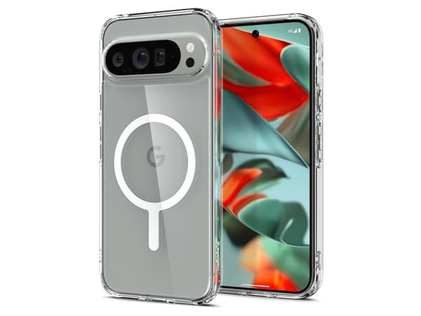Spigen Ultra Hybrid OneTap Metal Ring, suojus, Google, Google Pixel 9 Pro XL (2024), 17,3 cm (6.8"), läpinäkyvä, värillinen, Hvid