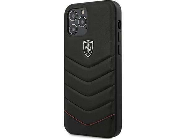 Ferrari Ferrari FEHQUHCP12LBK iPhone 12 6,7 Pro Max svart/svart hardcase Off Track Quiltet universal