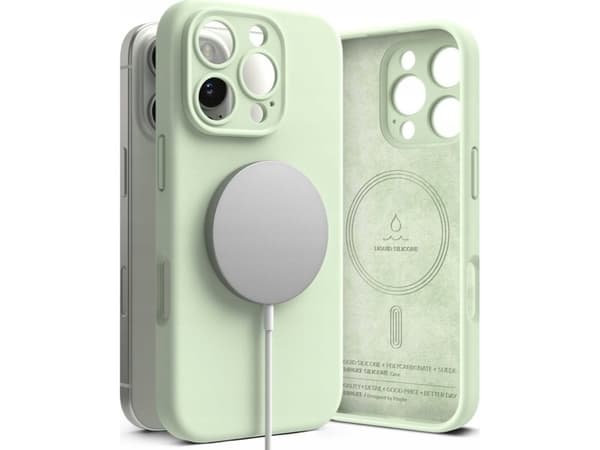 Ringke RINGKE SILICONE MAGNETIC MAGSAFE IPHONE 16 PRO MAX SOFT MINT