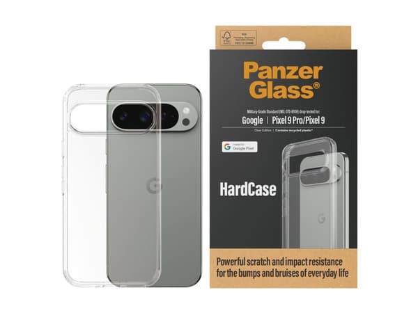 PanzerGlass HardCase - Baksidedeksel for mobiltelefon - plastikk - gjennomsiktig - for Google Pixel 9, 9 Pro