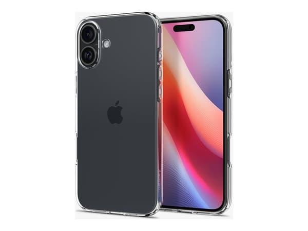 Spigen Liquid Crystal - Baksidesskydd för mobiltelefon - termoplastisk polyuretan (TPU) - CrystalClear - för Apple iPhone 16 Plus