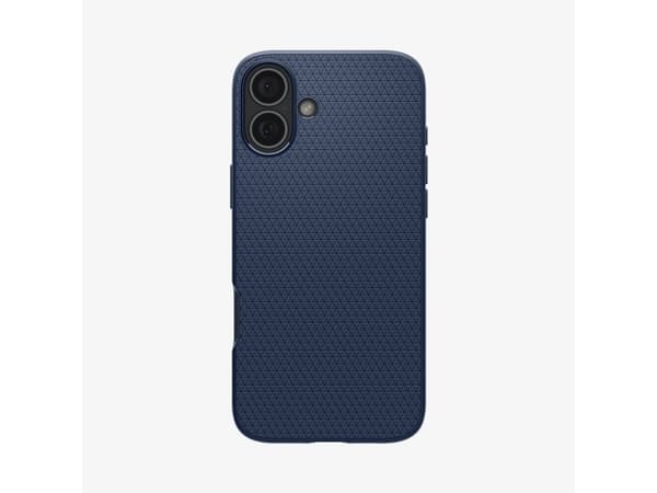 Spigen Liquid Air, skal, Apple, iPhone 16, 15,5 cm (6,1"), Marinblå
